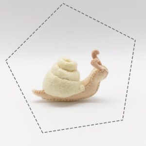 Csiga gyapjú filc figura letölthető szabásminta